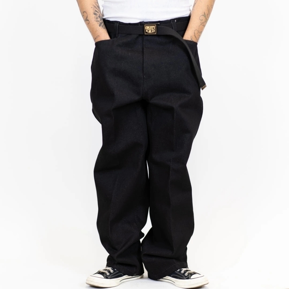F B County Men,s Black Pants Size 36x32